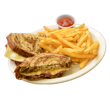 Crossroads burger - sandwich- rueben on rey 