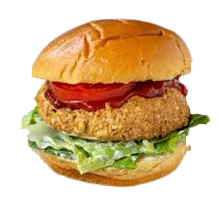 Crossroads burger - hamburger- cheakpea vegan burger